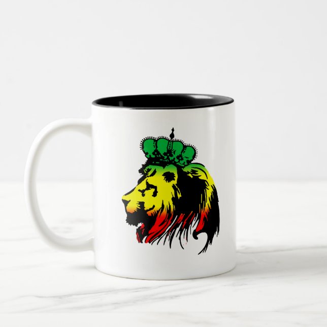 Taza Bicolor León De Judah Rasta