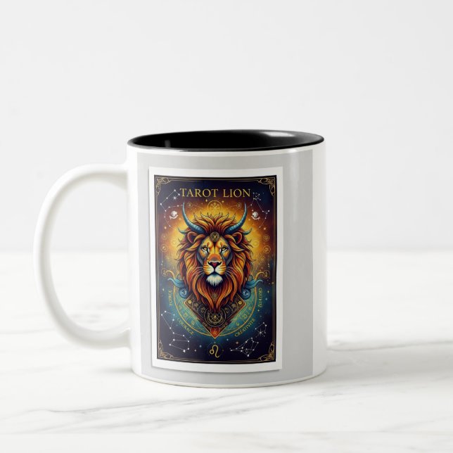 Taza Bicolor león de tarot (Izquierda)