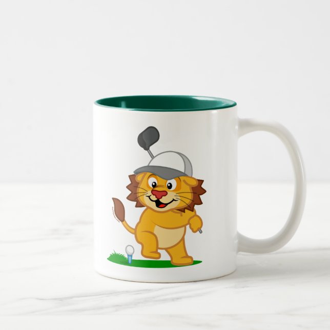 Taza Bicolor León del golf (Derecha)