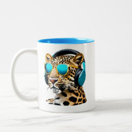 Taza Bicolor Leopard Jammin'