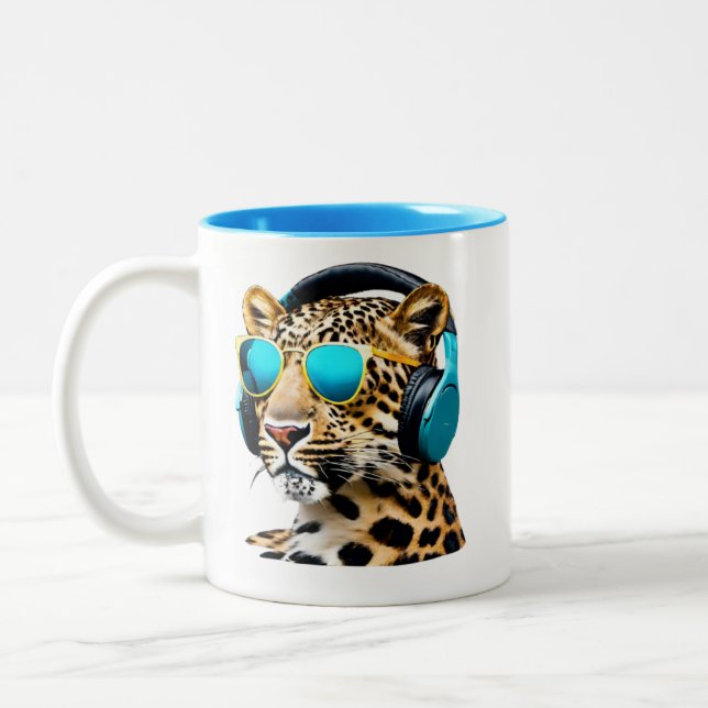 Taza Bicolor Leopard Jammin' (Izquierda)