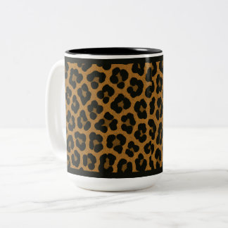 TAZA BICOLOR "LEOPARD PRINT" - 15 OZ. COFFEE MUG