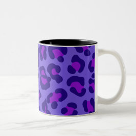 Taza Bicolor "Leopardo púrpura eléctrico"