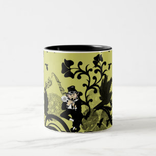 Taza Bicolor Leprechaun en negro