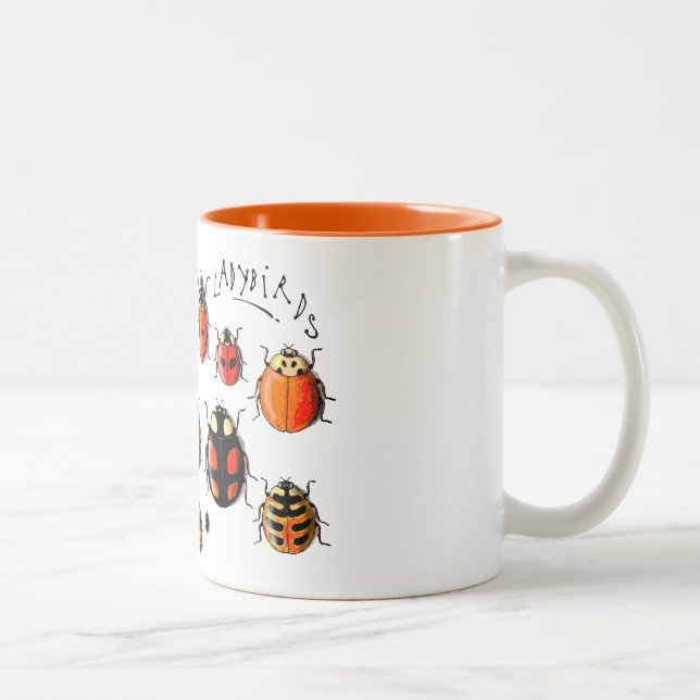Taza Bicolor Les Coccinelles - mariquitas (Derecha)