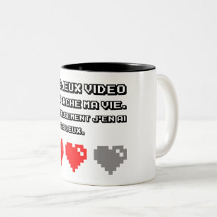 Taza Bicolor Les jeux vidéo ont gâché mamáes vie