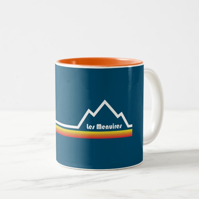 Taza Bicolor Les Menuires France (Anverso derecho)