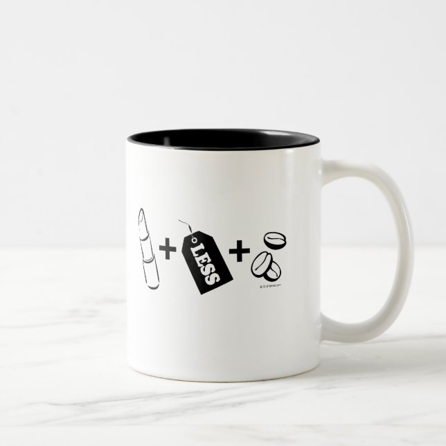 Taza Bicolor Lesbiana con lápiz labial (Derecha)