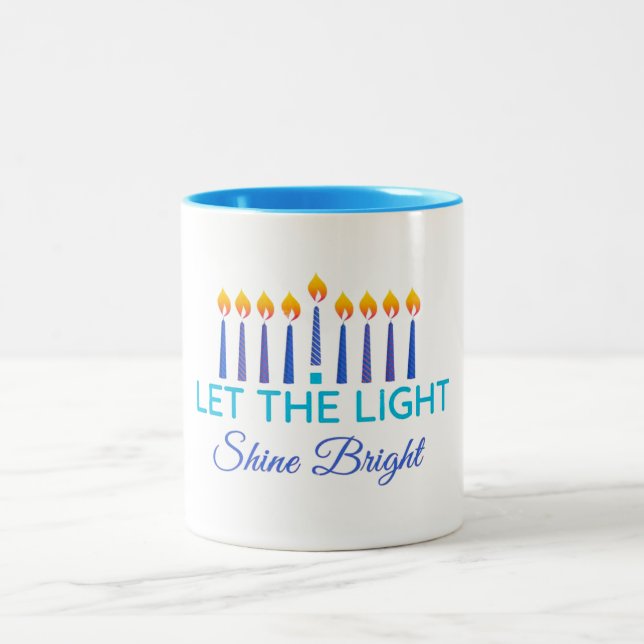 Taza Bicolor Let The LIght Shine Bright (Centro)