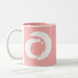 Taza Bicolor Letra estilizada "A" Monograma Arte Moderno