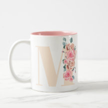 Letra floral "M"