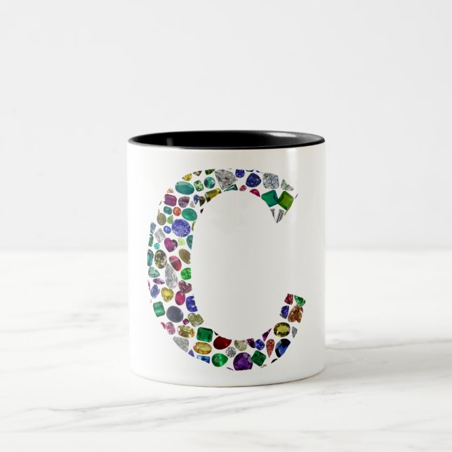 Taza Bicolor Letra inicial C (Centro)