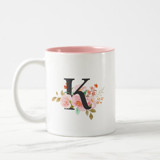 Taza Bicolor Letra K (Izquierda)