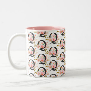 Taza Bicolor Letra Q