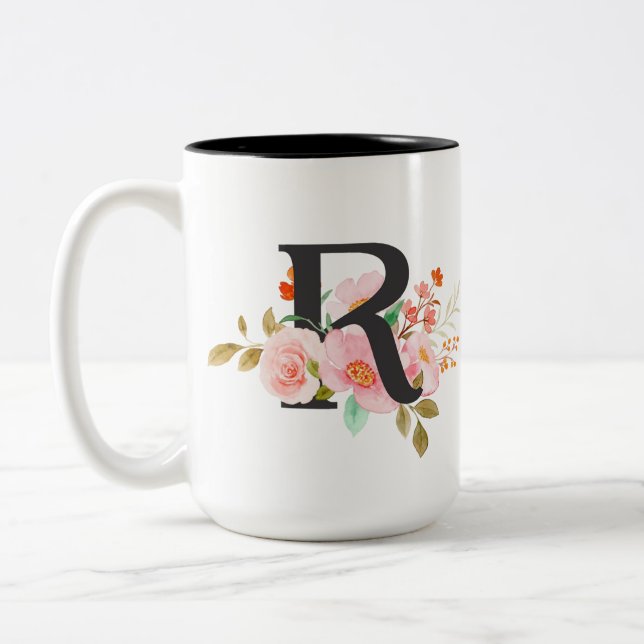 Taza Bicolor Letra R (Izquierda)