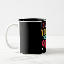 Taza Bicolor Letrado a mano - Mug de tipografía motivacional
