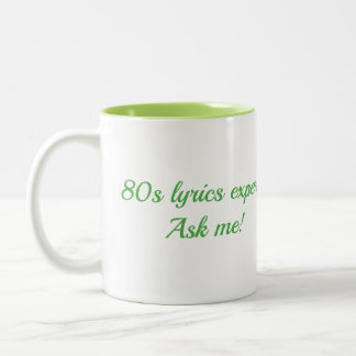 Taza Bicolor letras de música de los 80 quiz amante nostalgia