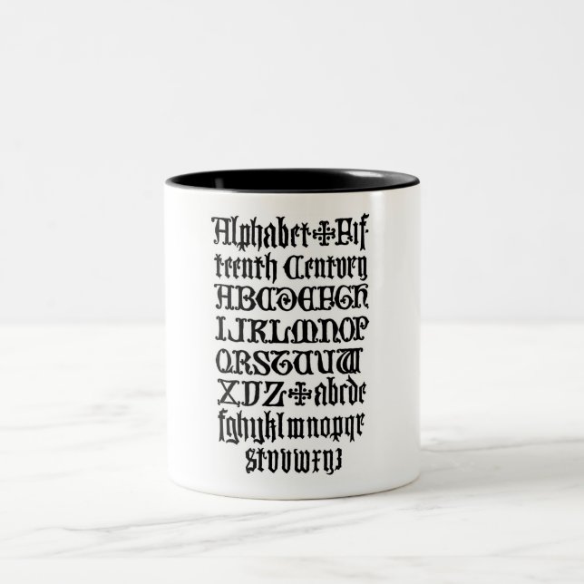 Taza Bicolor Letras góticas Mug (Centro)