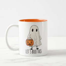 Taza Bicolor Let's Boo This Fun Ghost Trick or Treat
