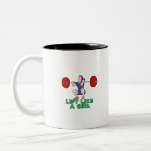 Taza Bicolor Levanta Como una Chica