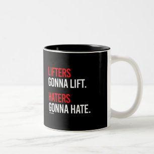 Taza Bicolor Levantadores que van a levantar - enemigos que van