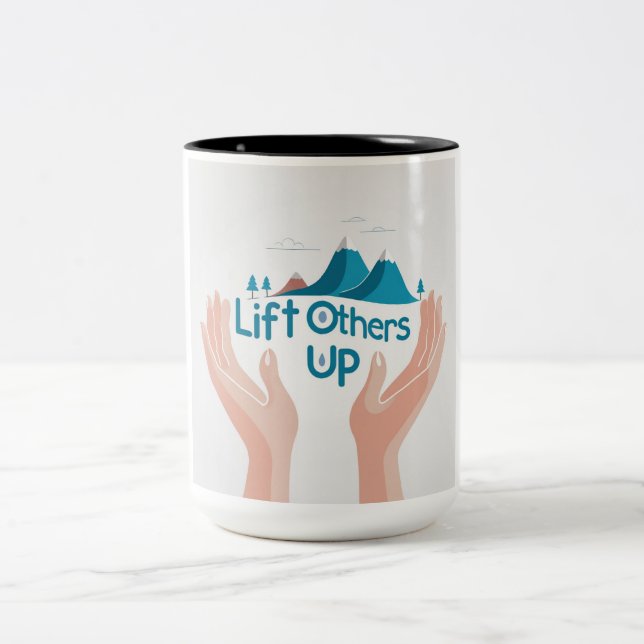 Taza Bicolor Levantar a otros (Centro)