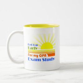 Taza Bicolor Levántese el estudio temprano del examen de CPA