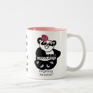 TAZA BICOLOR LEY DEL GUSTO POR LO DULCE DEL PING-PONG