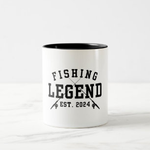 Taza Bicolor Leyenda de la pesca establecida 2024