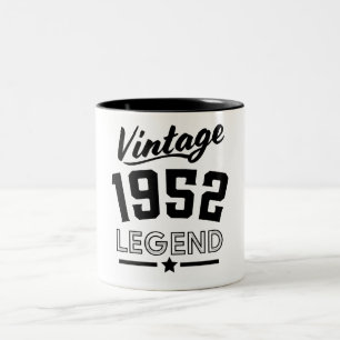 Taza Bicolor Leyenda vintage de 1952