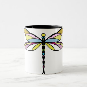 Taza Bicolor Libélula
