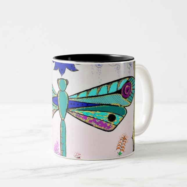 Taza Bicolor Libélula (Anverso derecho)