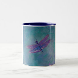 Taza Bicolor Libélula de la desnatadora del cielo