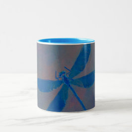 Taza Bicolor Libélula ideal del añil
