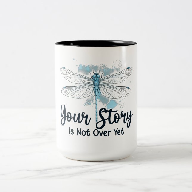 Taza Bicolor Libélula Inspiradora (Centro)