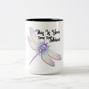 Taza Bicolor Libélula Inspiradora