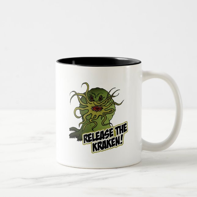 Taza Bicolor libera al kraken (Derecha)