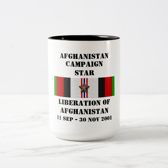 Taza Bicolor Liberación de Afganistán / STAR CAMPAÑA (Centro)