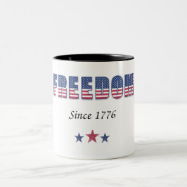 Taza Bicolor Libertad americana 1776