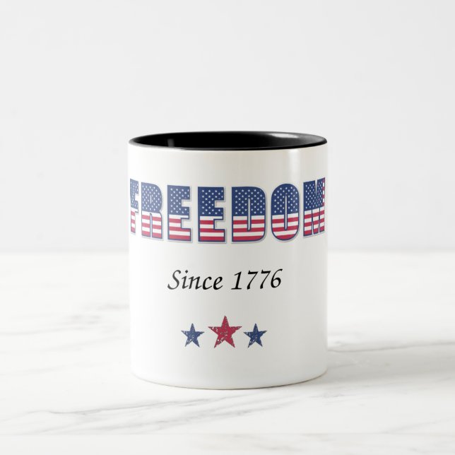 Taza Bicolor Libertad americana 1776 (Centro)