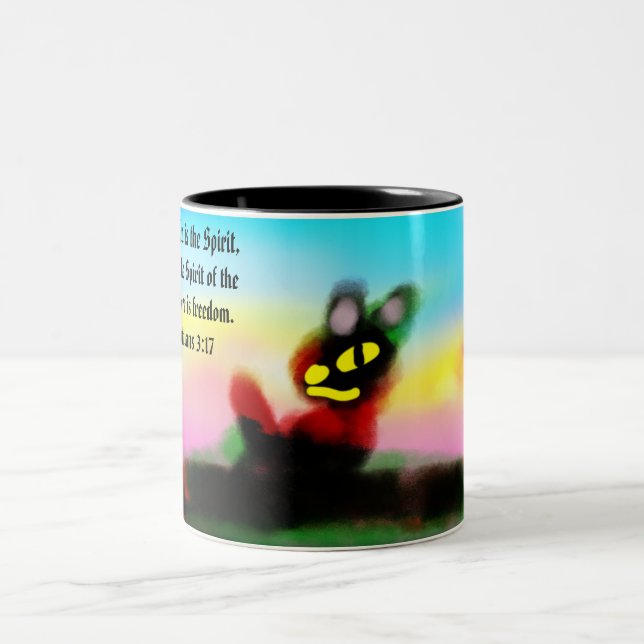 Taza Bicolor libertad de Jesús  (Centro)
