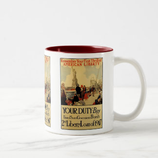 Taza Bicolor Libertad norteamericana