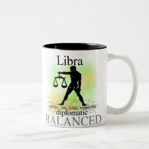 Taza Bicolor Libra sobre usted