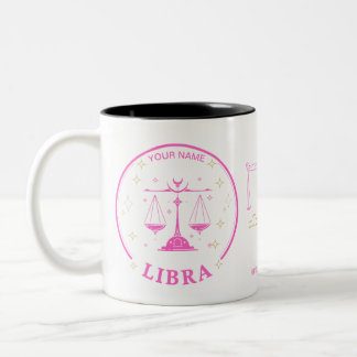 Taza Bicolor Libra Zodiac personalizado 11 oz café Mug
