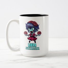 Taza Bicolor Libra Zombie