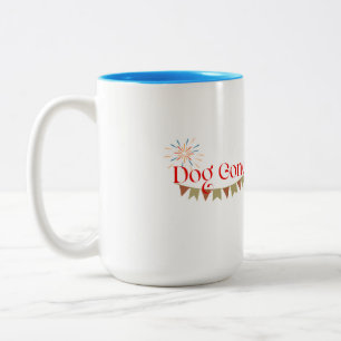Taza Bicolor Librería Dog Gone Gran Café Mug