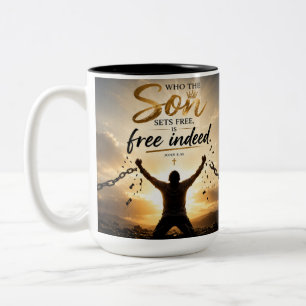 Taza Bicolor Libres de Verdad