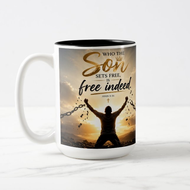 Taza Bicolor Libres de Verdad (Izquierda)