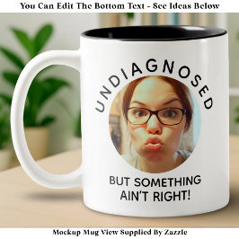 Taza Bicolor Libro de broma novedoso divertido sarcástico con f