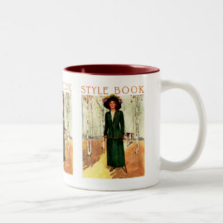 Taza Bicolor Libro de estilo de ilustración de moda